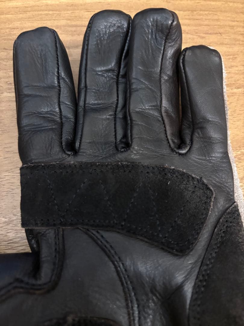 VIN&AGE 牛革 ショート グローブ　アイボリーSサイズ バイクグローブ