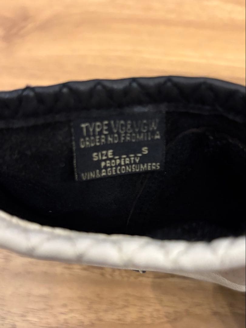 VIN&AGE 牛革 ショート グローブ　アイボリーSサイズ バイクグローブ