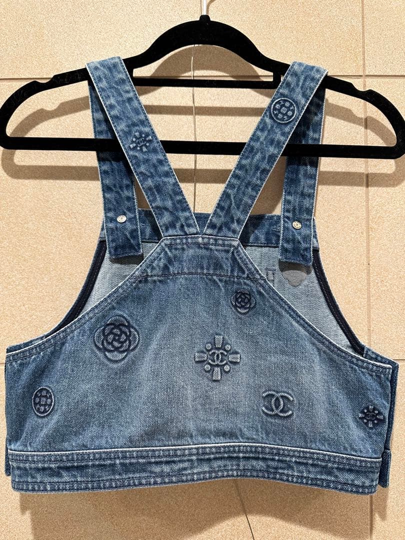 CHANELシャネル　ココマークロゴデニムトップス