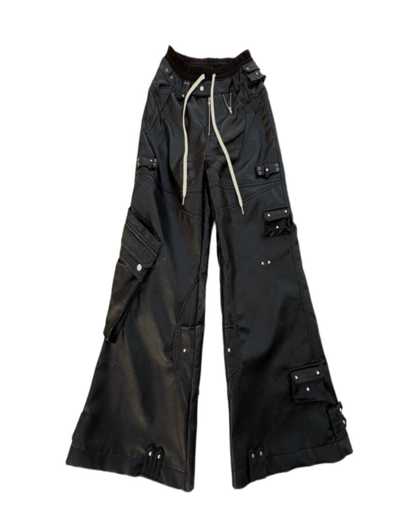 パンツ Cozy Worldwide leather cargopants S
