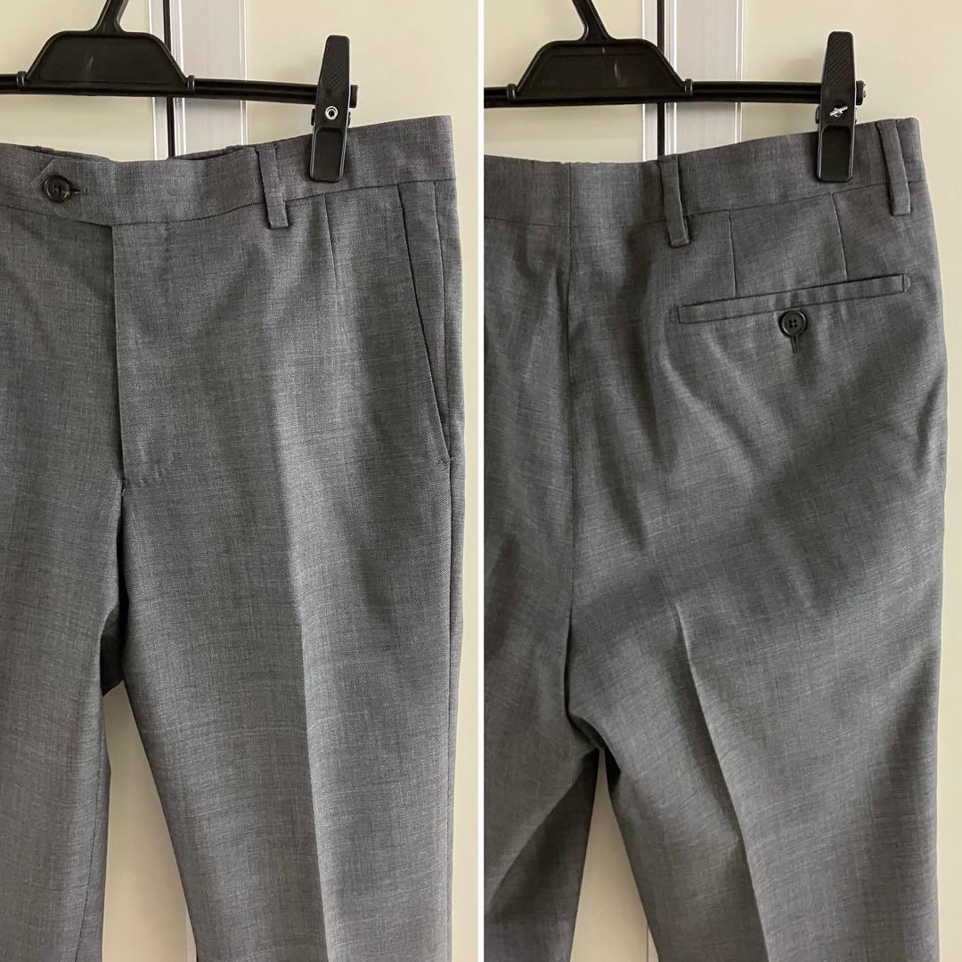 【GIEVES&HAWKES】 GREY WOOL シャークスキン スーツ