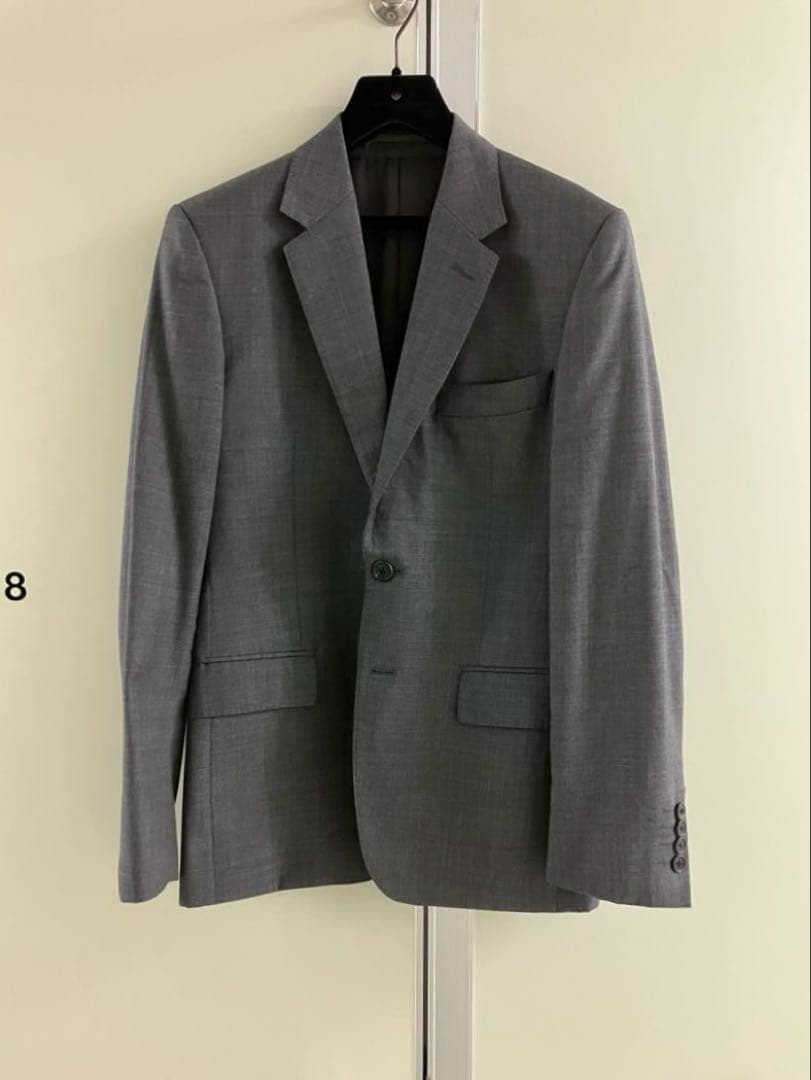 【GIEVES&HAWKES】 GREY WOOL シャークスキン スーツ