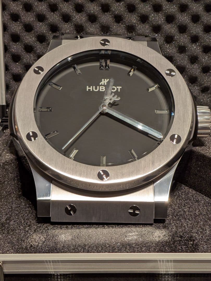 未使用！HUBLOT ウォールクロック クラシックフュージョン 壁掛け 置き時計