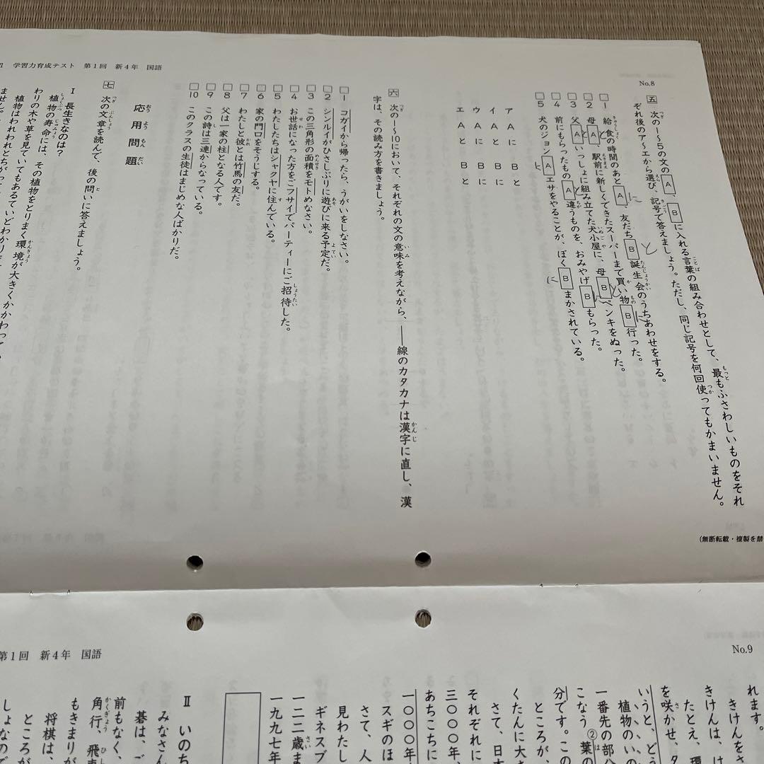 2025年 日能研 4年 ステージⅡ 育成テスト【前期】4科目他❗️