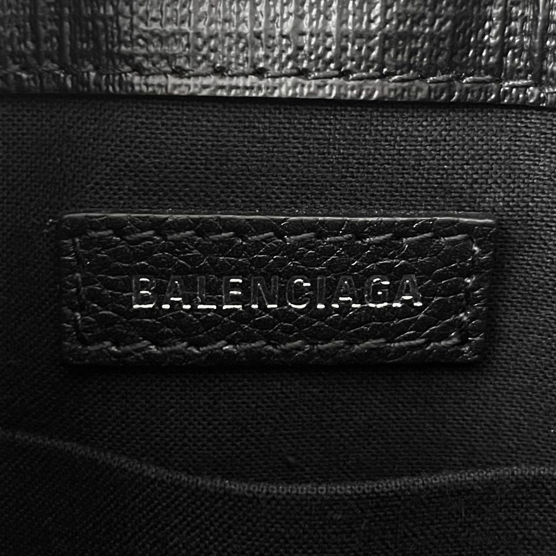 美品 バレンシアガ ラージ ショッピング バッグ レザー ブラック 2way