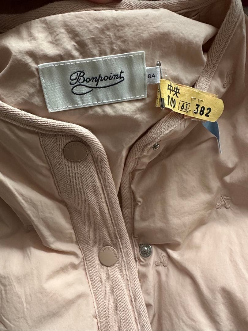 ボンポワンピンク さくらんぼ刺繍ジャケット フード付き8a