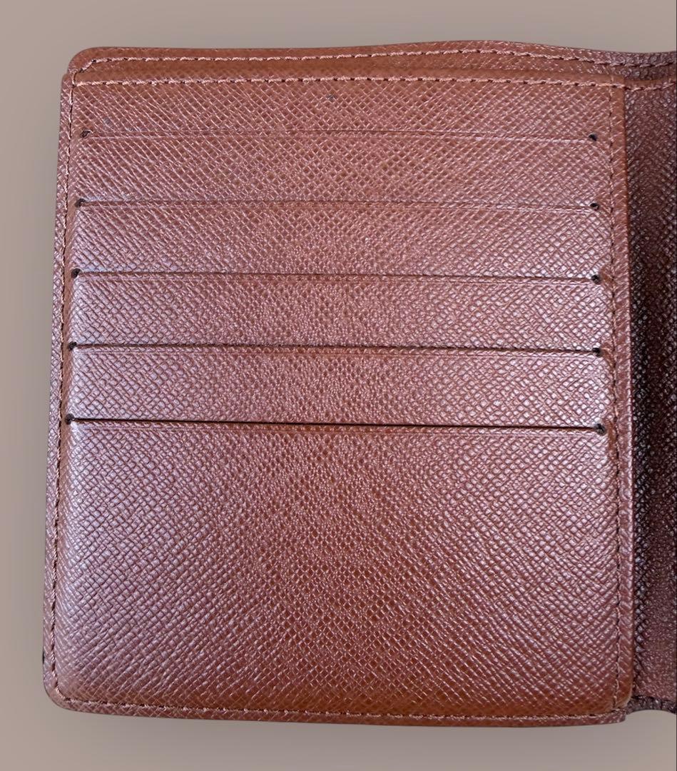【美品】LouisVuitton 二つ折り財布 モノグラム