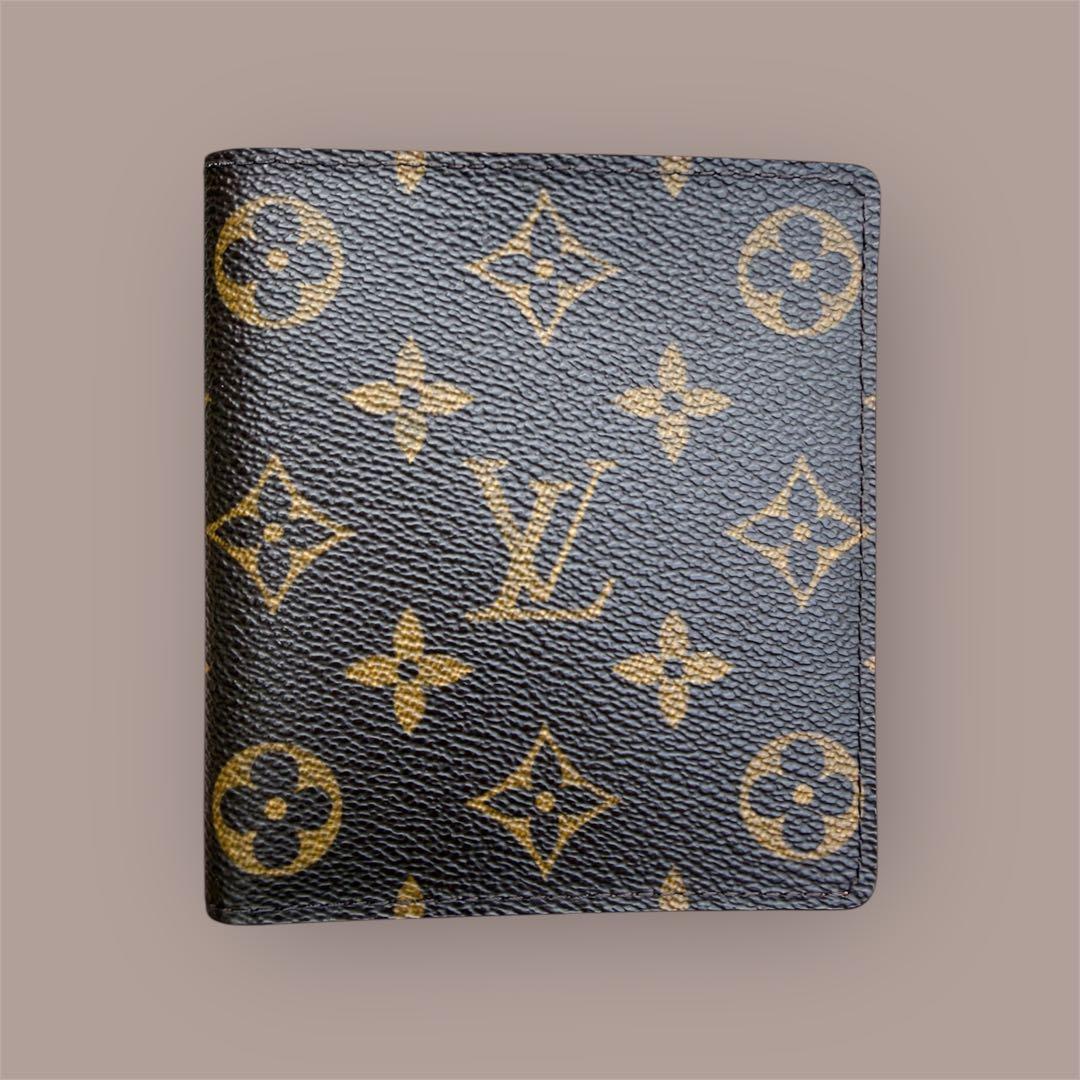 【美品】LouisVuitton 二つ折り財布 モノグラム