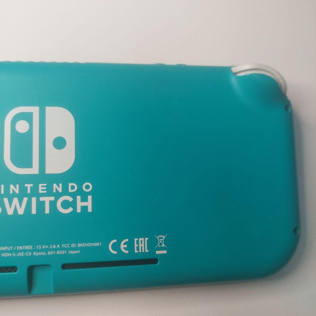 【動作品】Switch Lite本体 ターコイズ 箱あり 充電器 SDカード付き