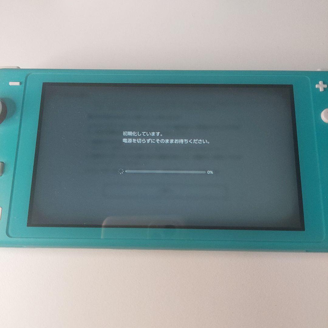 【動作品】Switch Lite本体 ターコイズ 箱あり 充電器 SDカード付き