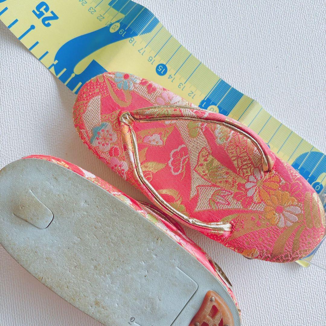 フルセット　七五三７歳女の子　上品　総絞り　緑　黒袋帯　菊　小物セット　7063