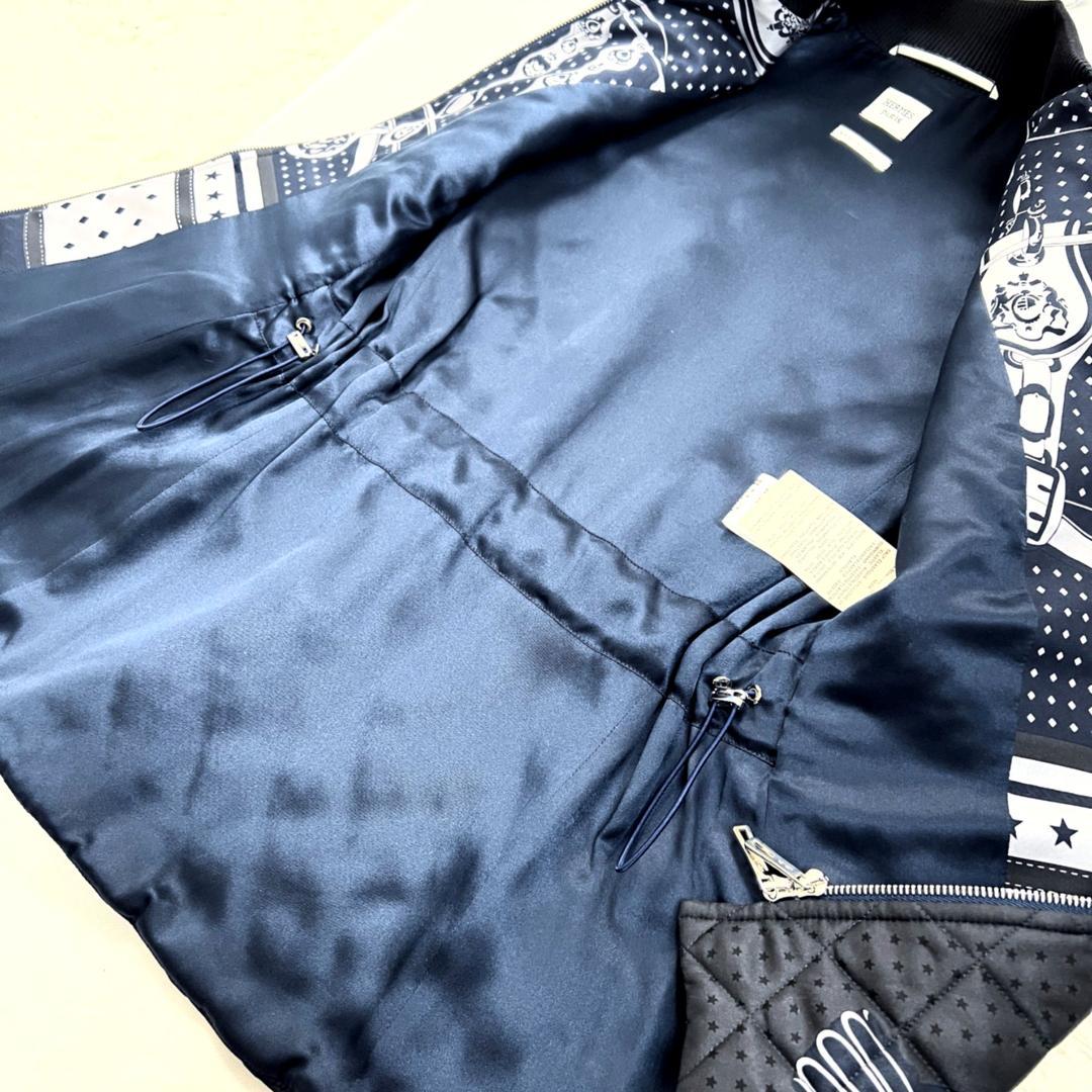 未使用★HERMES★シルク★カシミヤダウン★バンダナ★ベスト★ブルゾン