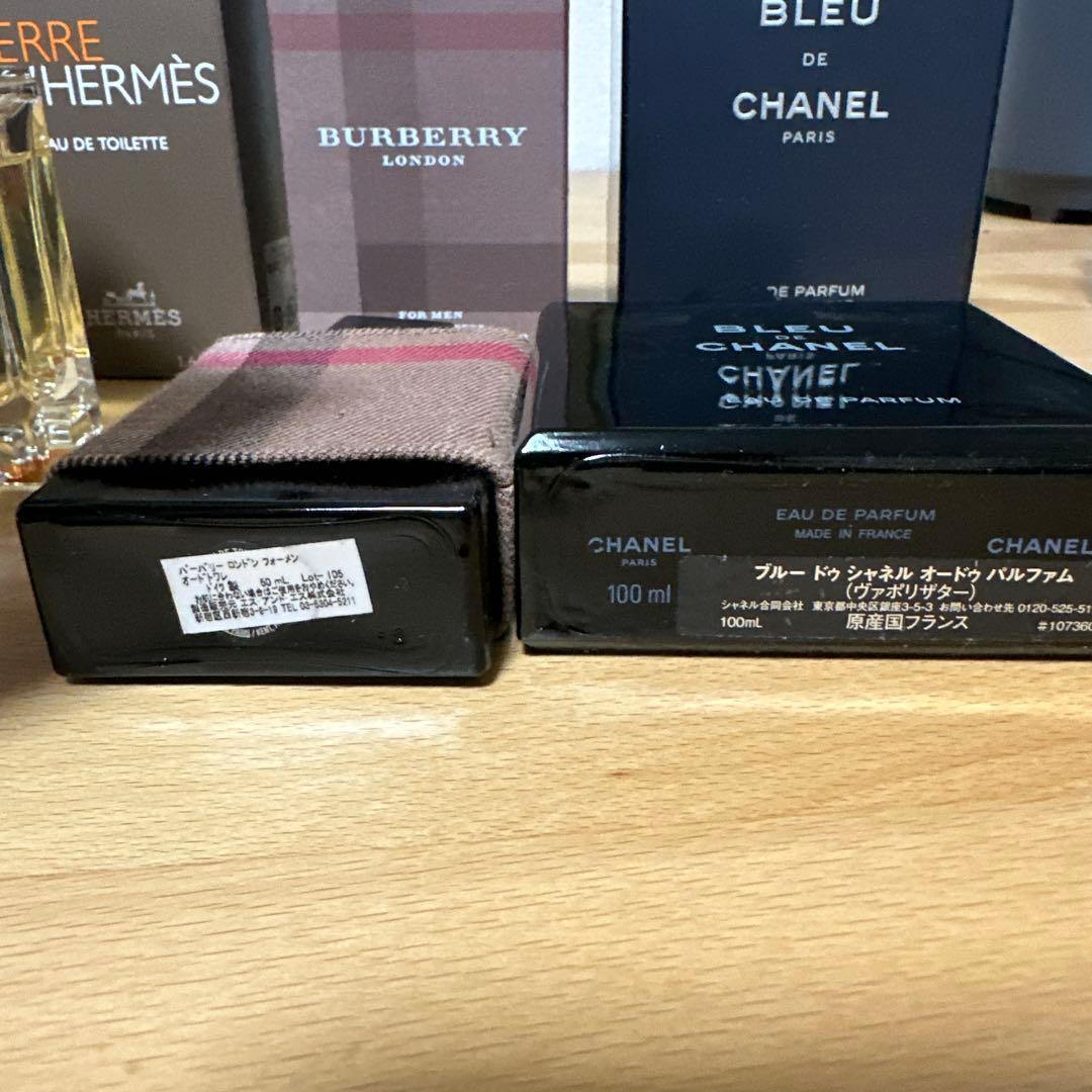 男性用香水セット ブルードゥシャネル エルメス