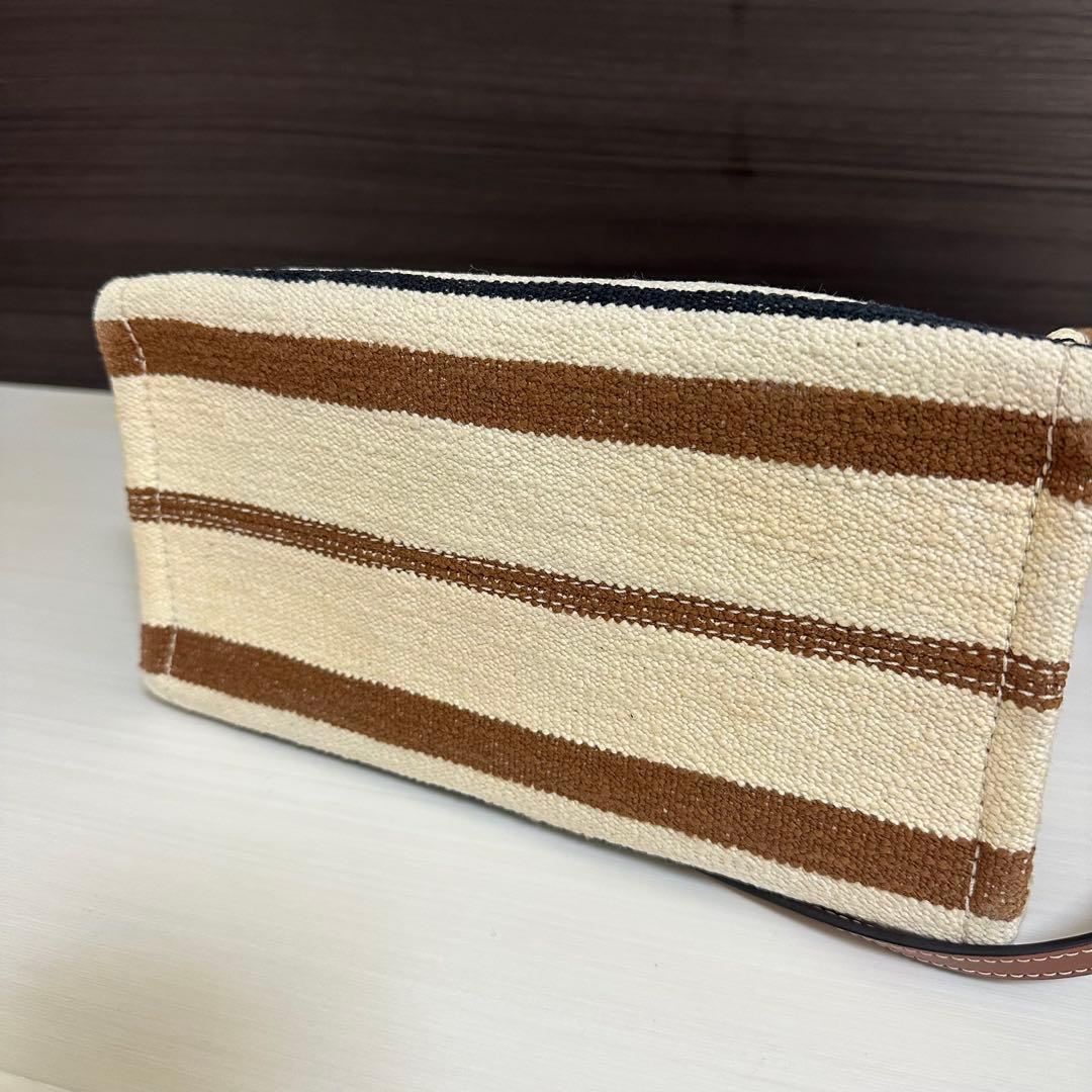 CELINE ストライプ トートバッグ