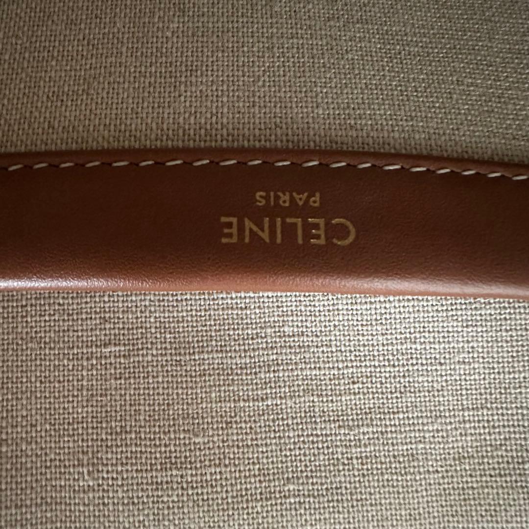 CELINE ストライプ トートバッグ