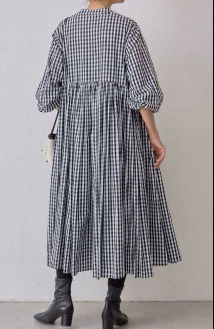 BEARDSLEY（ビアズリー）ギャザーワンピース ギンガムチェック