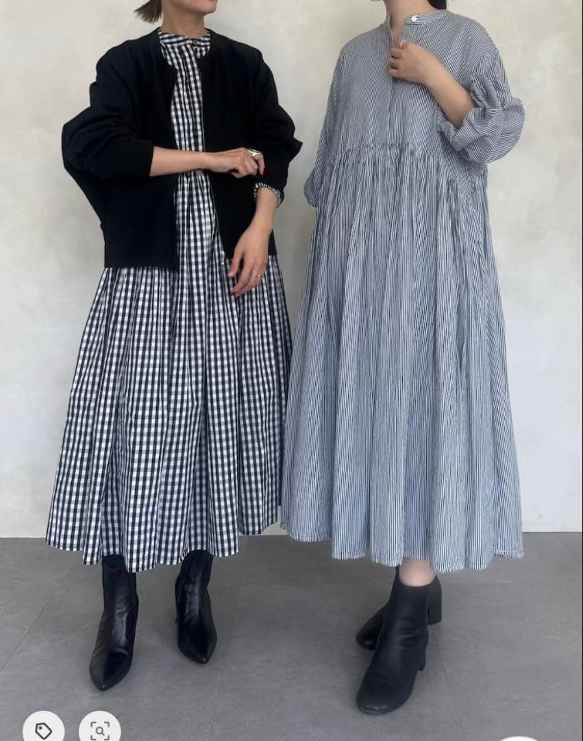 BEARDSLEY（ビアズリー）ギャザーワンピース ギンガムチェック