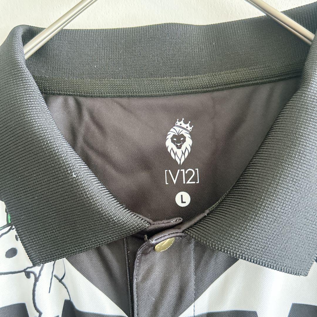 V12 × SNOOPY ゴルフウエア 半袖ポロシャツ メンズゴルフ b051