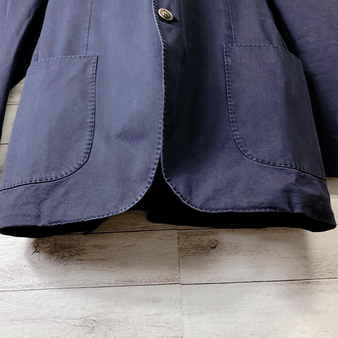 【LARDINI ラルディーニ】コットンジャケット ネイビー 花飾り