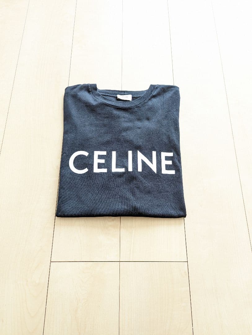 セリーヌ　Tシャツ　ブラック　Mサイズ