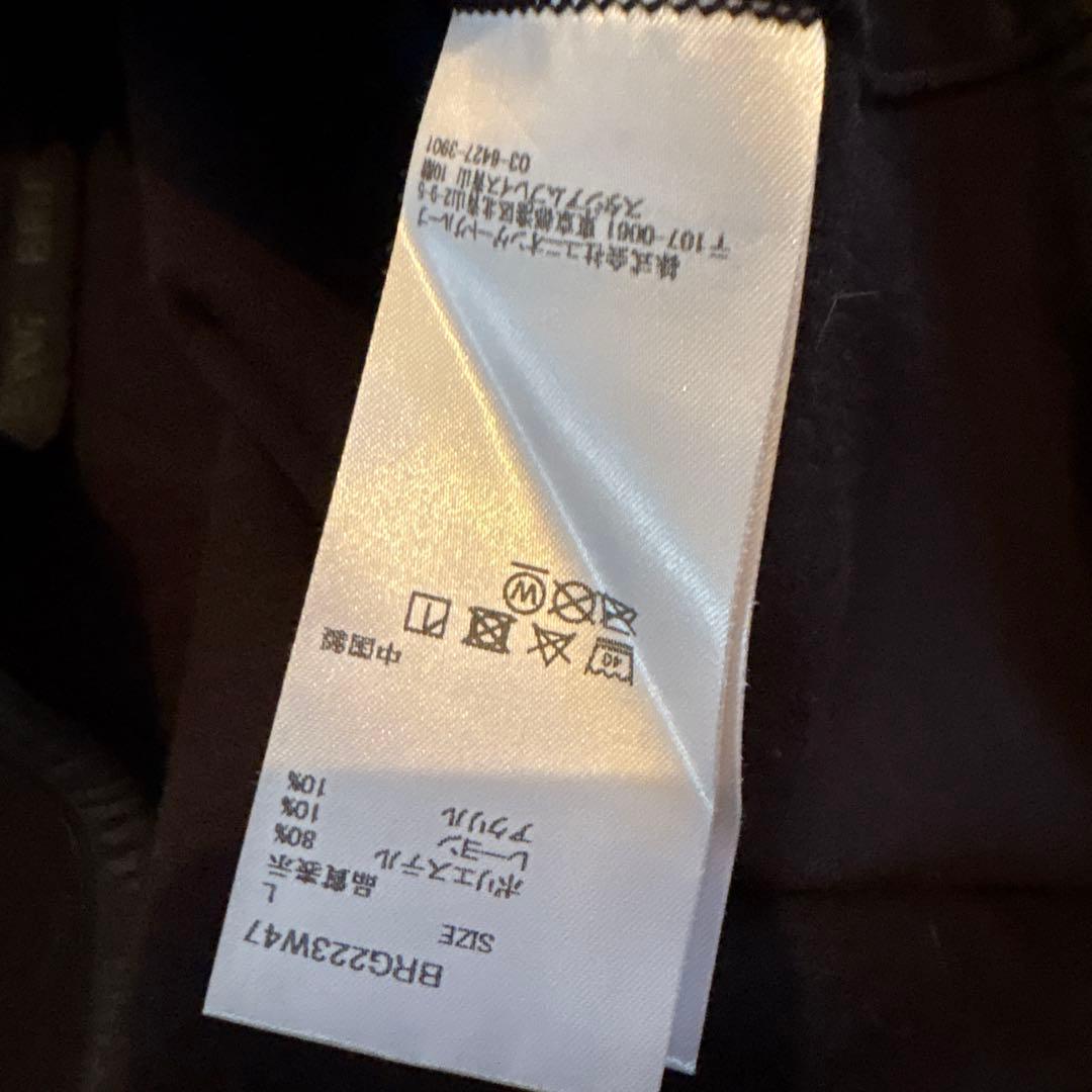 BRIEFING ブラック スエード調パーカー