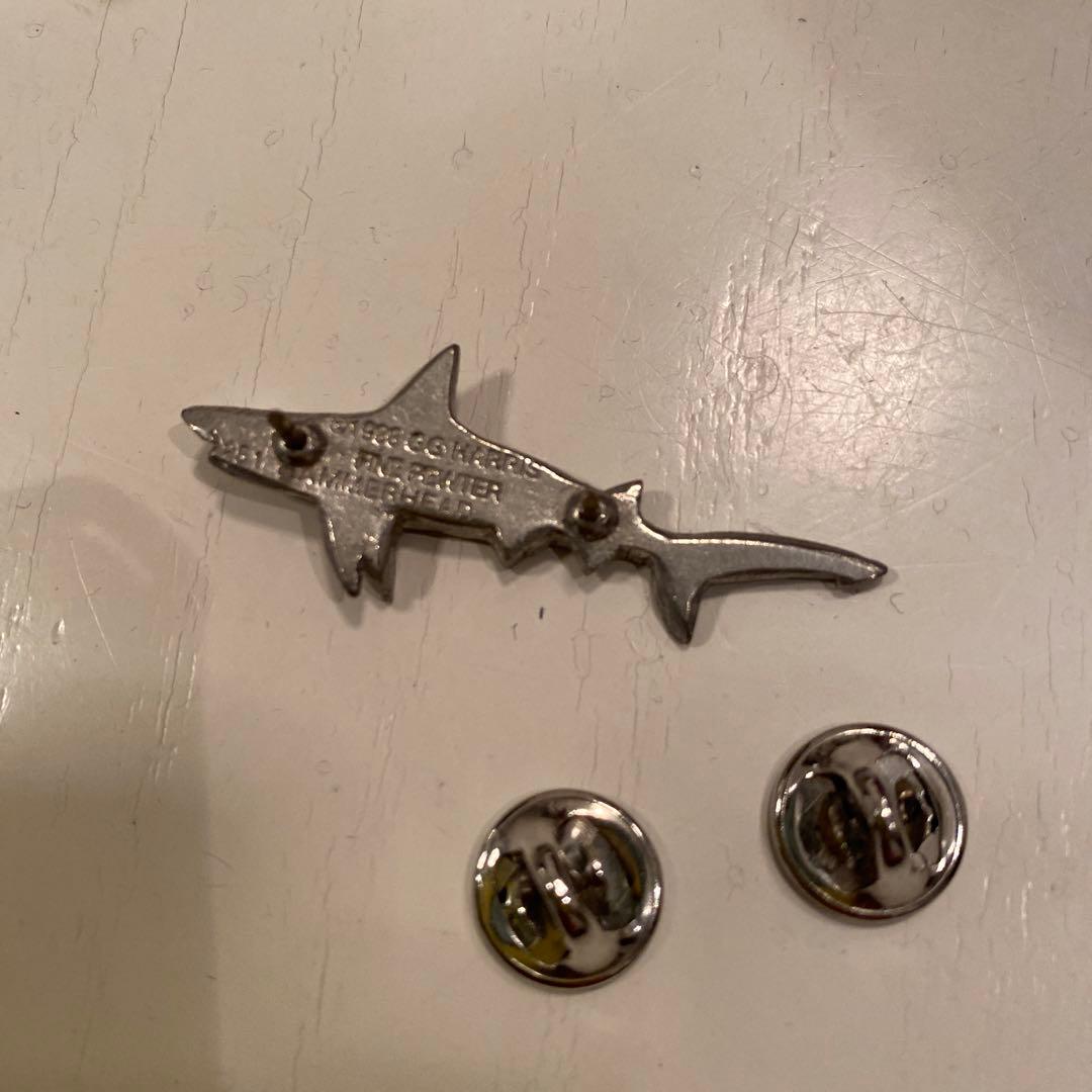 ピンズ　GG HARRIS FINE PWETER シャークピンズ3点セット