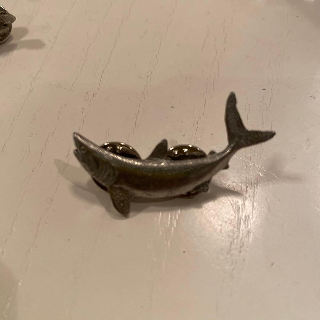 ピンズ　GG HARRIS FINE PWETER シャークピンズ3点セット