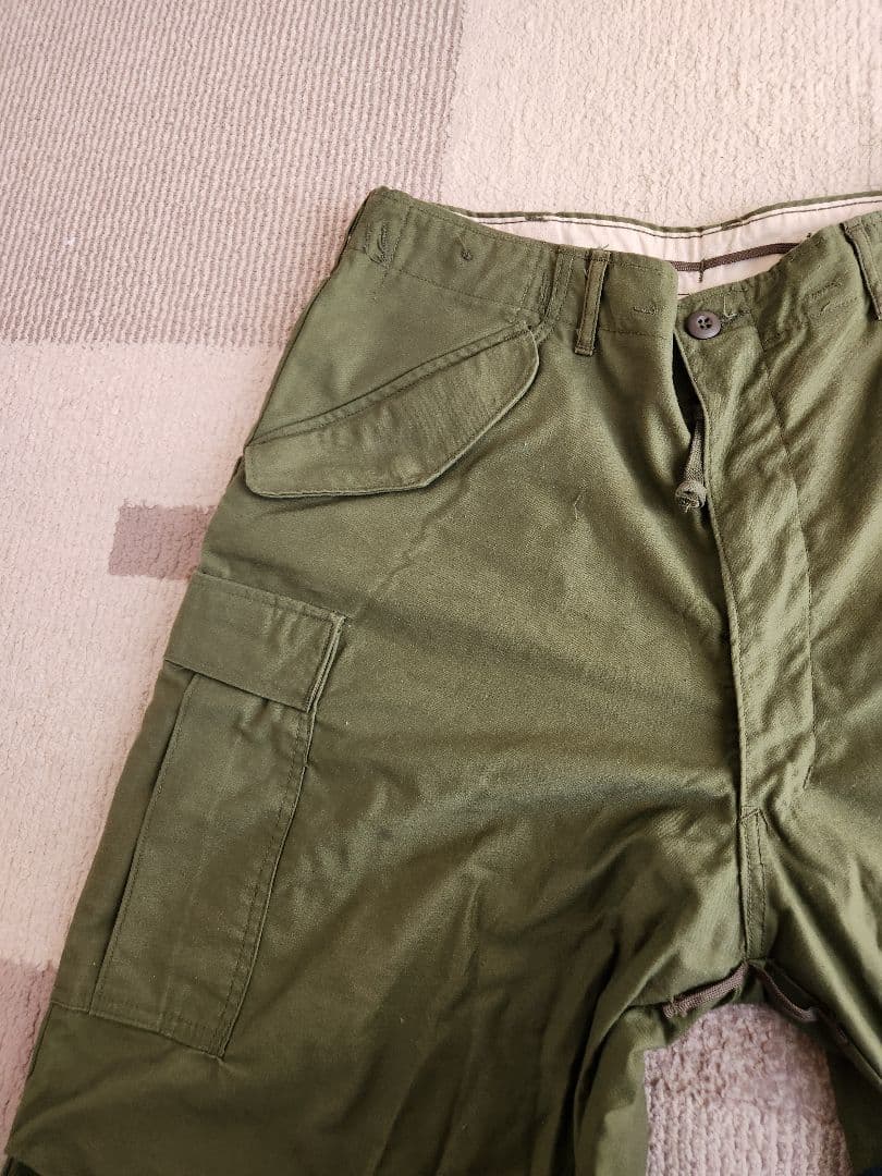 値下⭐70s アメリカ軍実物 M65カーゴパンツ L-R(L～XL相当)M-65