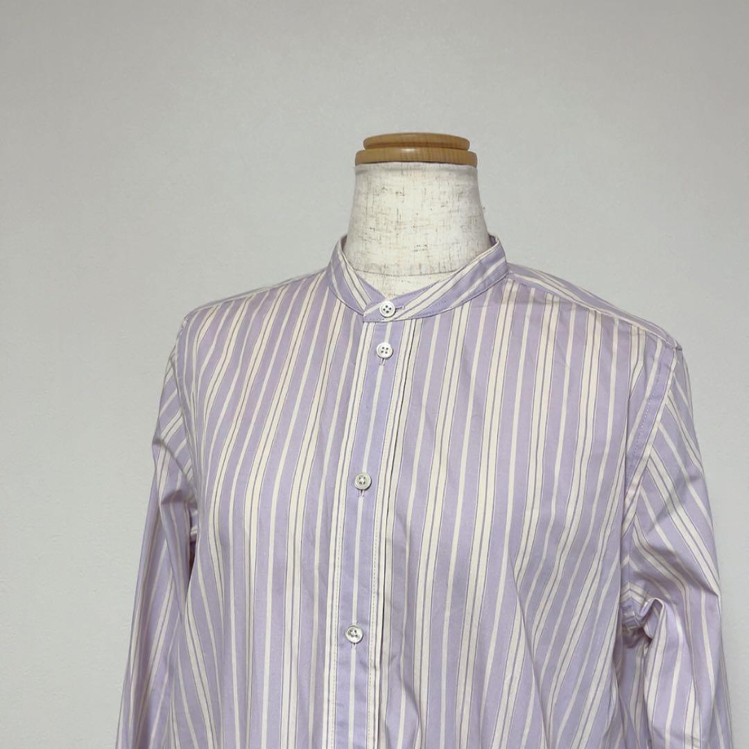 美品ポロラルフローレン プリーツヘムロングシャツワンピース ストライプ サイズ2