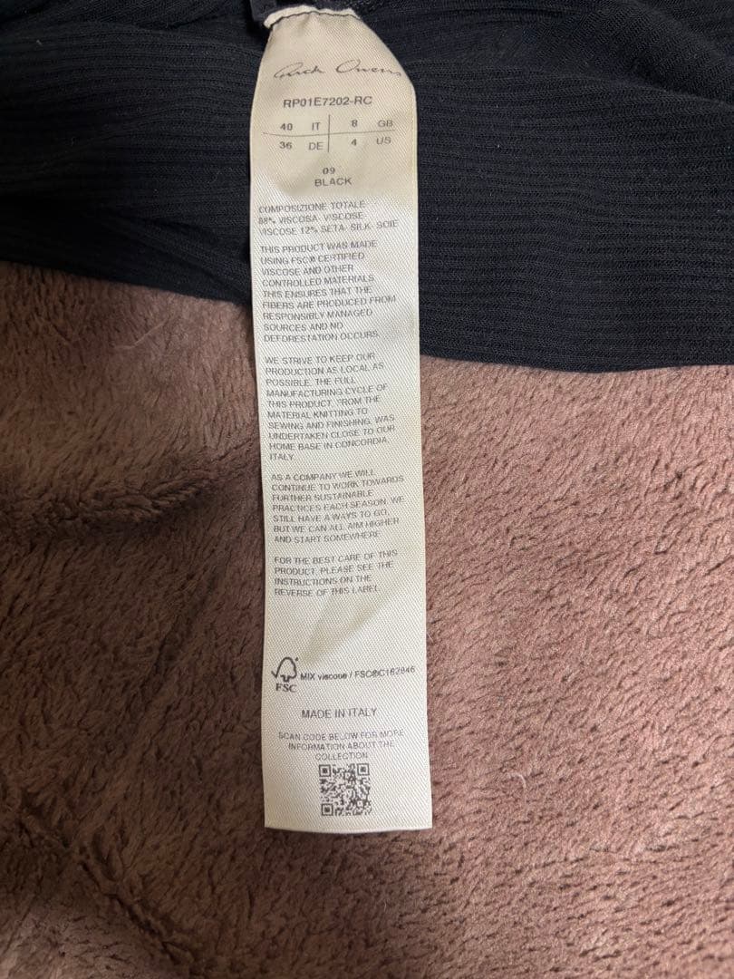 rick owens ロングスリーブ