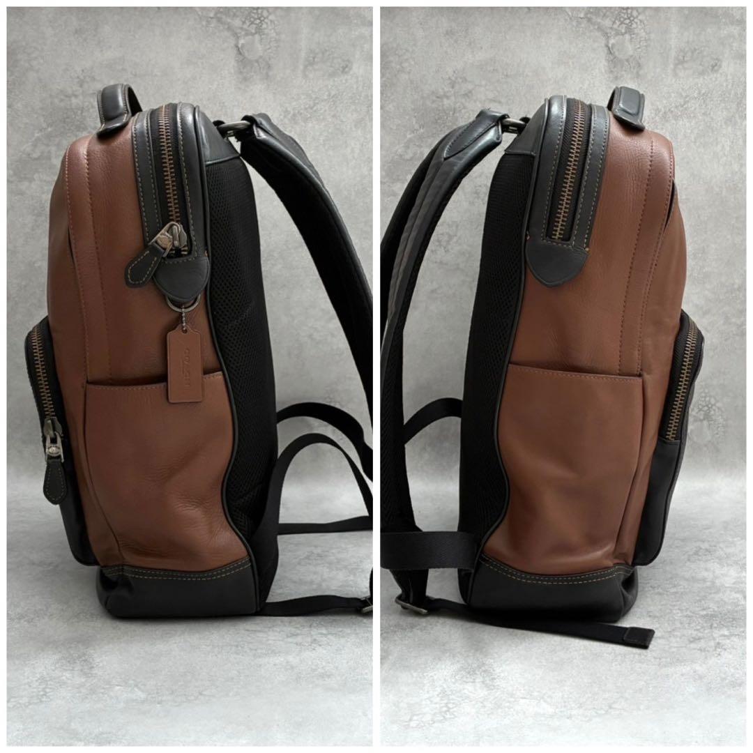 ✨美品✨コーチ リュック グラハム バックパック レザー A4収納可 ブラック