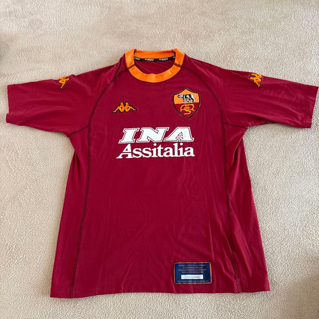 ASローマ　2000-2001 ユニホーム　中田英寿 優勝記念　10000枚限定