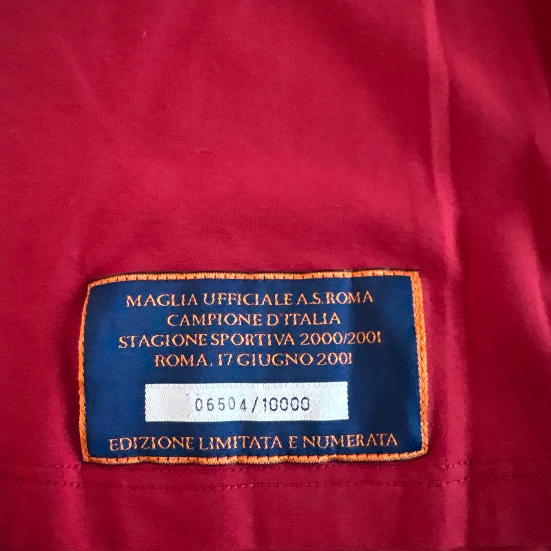 ASローマ　2000-2001 ユニホーム　中田英寿 優勝記念　10000枚限定