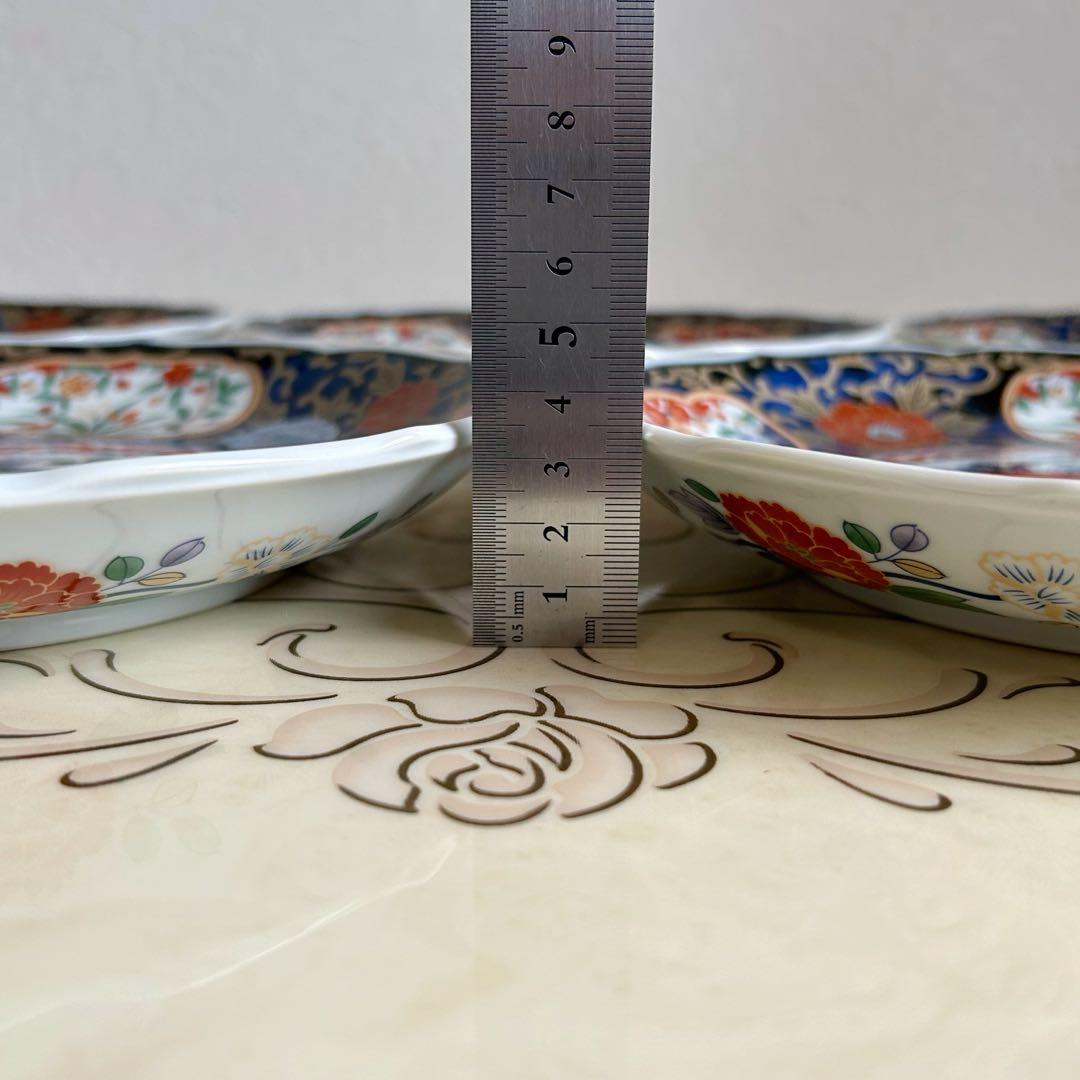 有田焼　醍醐窯　金彩古伊万里　大皿揃　5枚セット　和皿　色絵　正月　中皿　盛皿