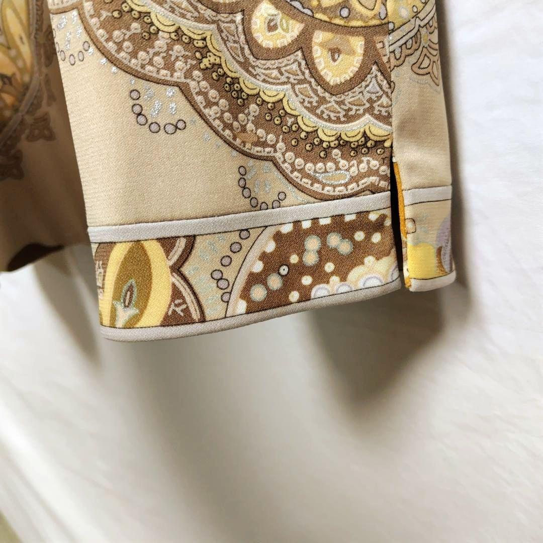 ☆LEONARD☆ レオナール テーラードジャケット ベージュ XL 総柄