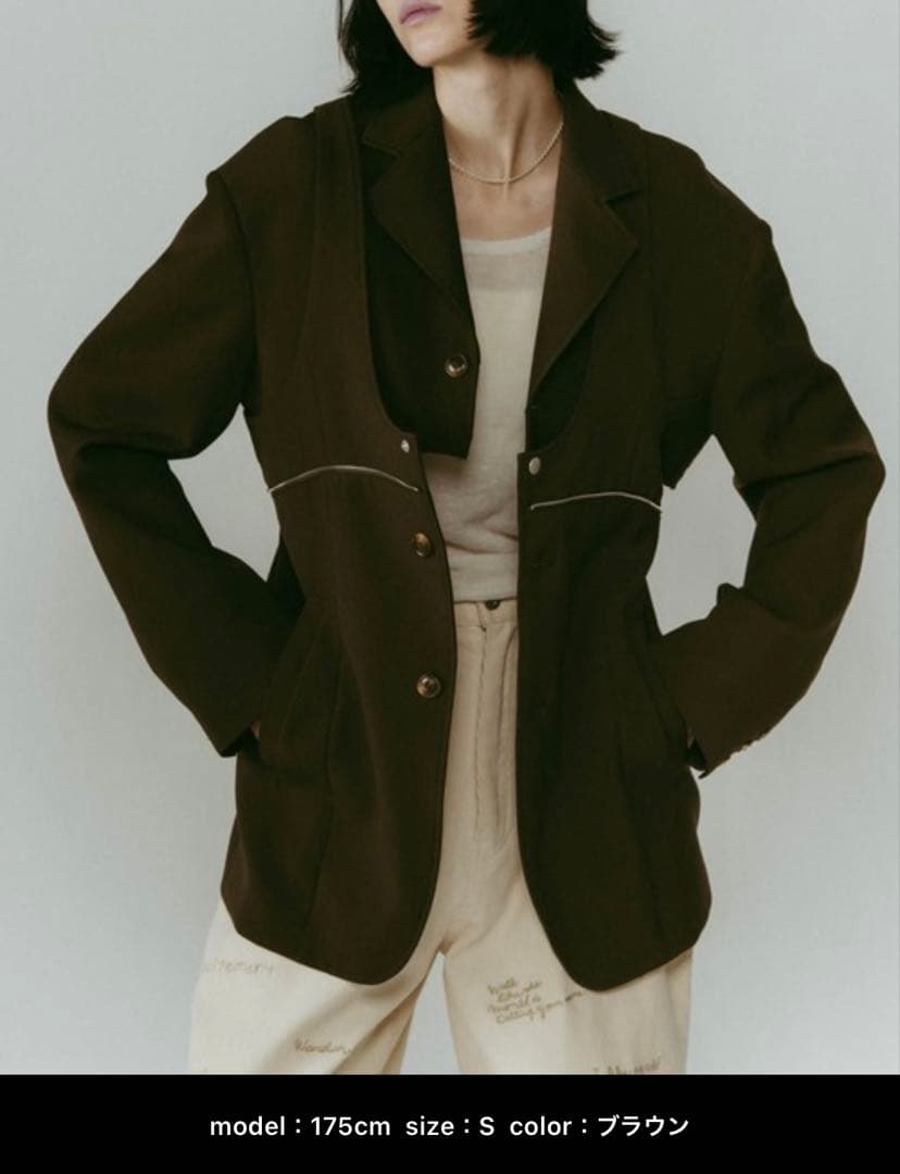 Knuth Marf custom dad jacket キャメル S