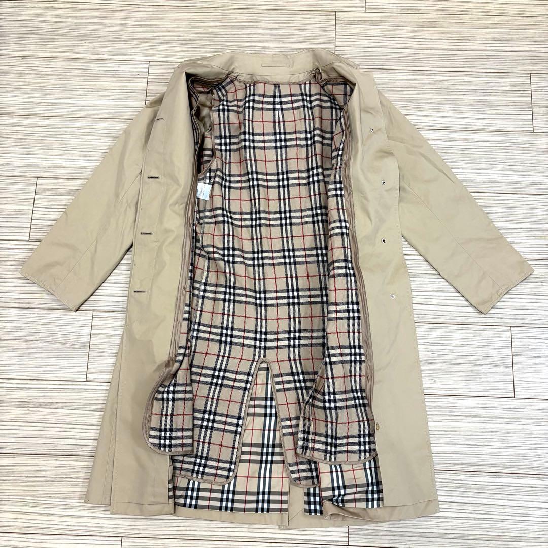 【美品】BURBERRY LONDON ステンカラーコート　ノバチェック柄