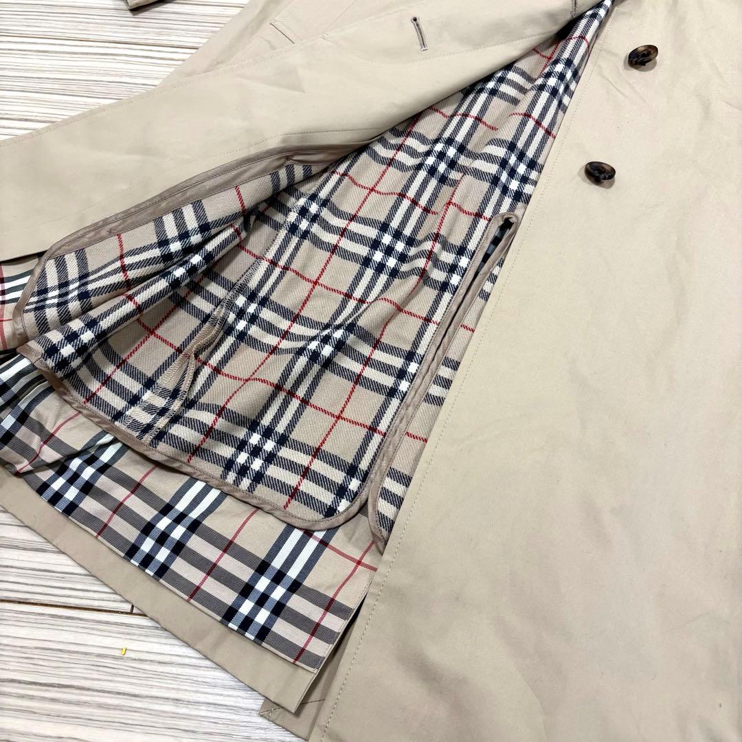 【美品】BURBERRY LONDON ステンカラーコート　ノバチェック柄