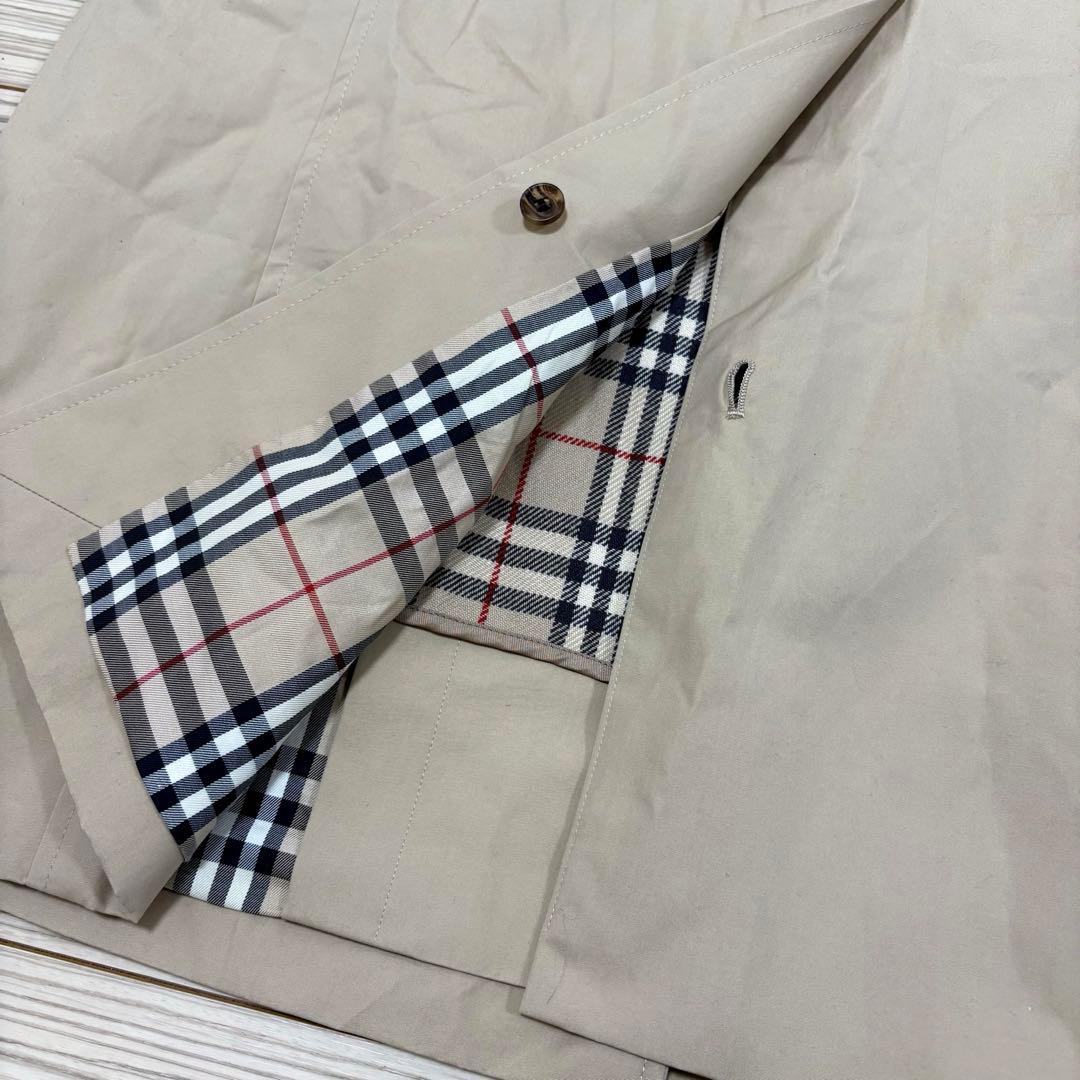 【美品】BURBERRY LONDON ステンカラーコート　ノバチェック柄