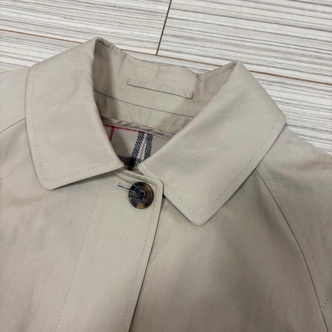 【美品】BURBERRY LONDON ステンカラーコート　ノバチェック柄