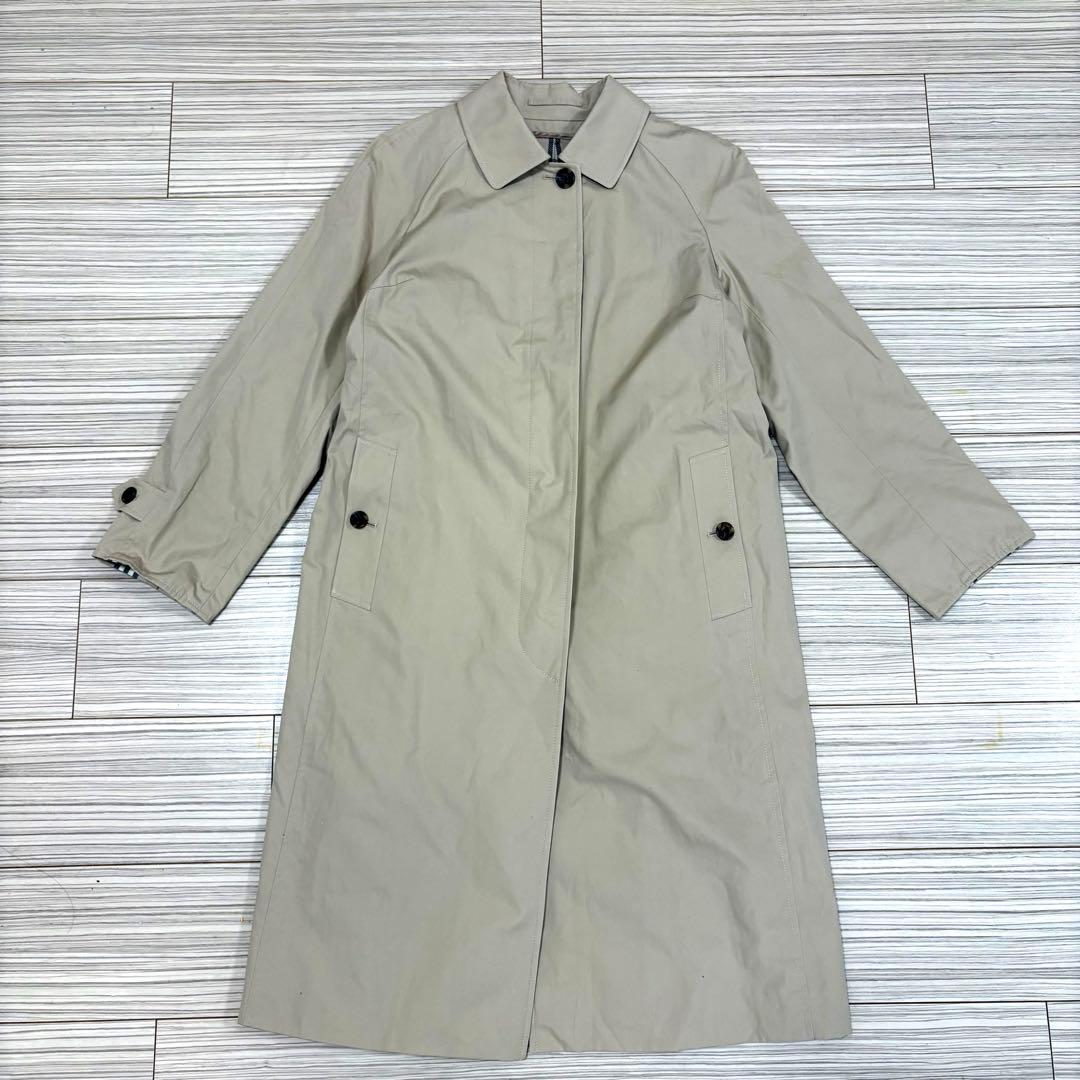【美品】BURBERRY LONDON ステンカラーコート　ノバチェック柄