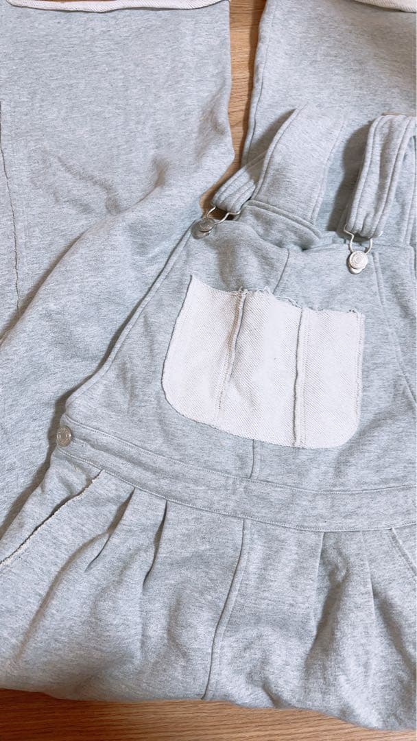 【未使用タグ付き】Darich スウェットワイドサロペット