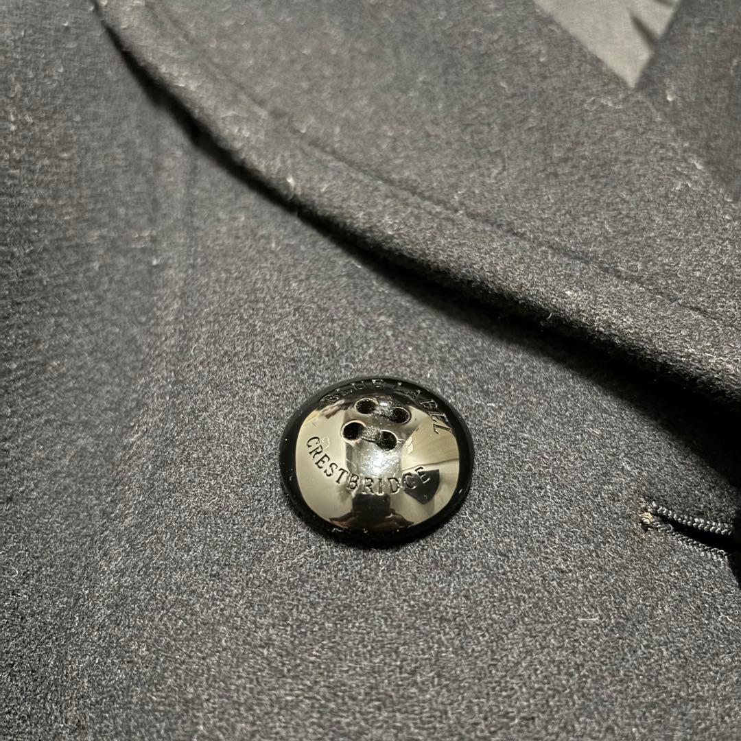 ブルーレーベル　ウール コート　ファー　ロゴボタン　ファインメルトンミドルコート