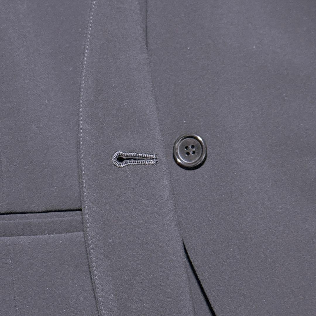 現行【未使用】SOEJU ノーカラージャケット 隠しボタン 40 L 黒