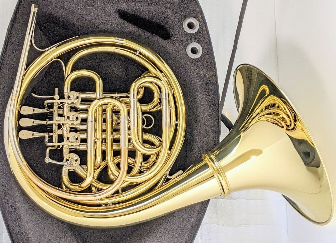 【美品】Wenzel Meinl フルダブルホルン 105