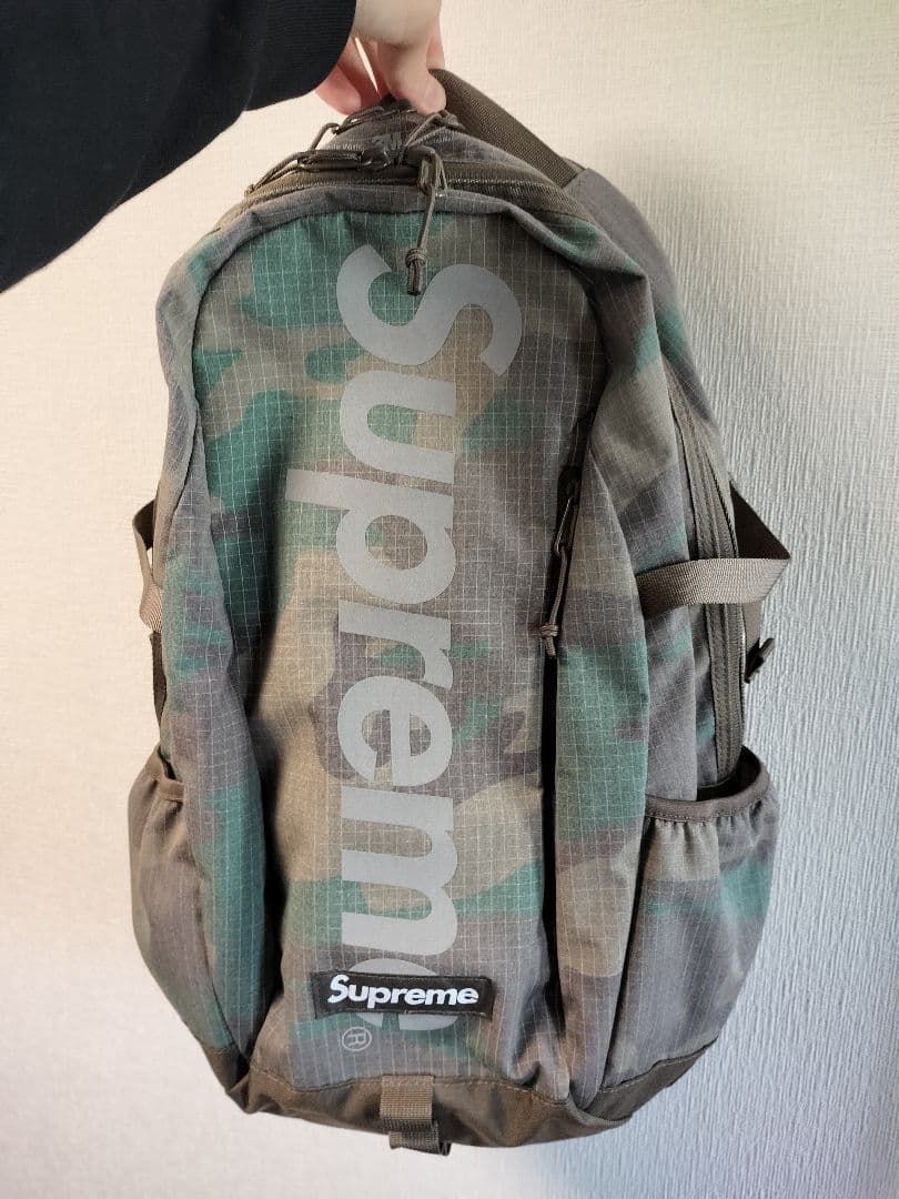 シュプリーム24SS バックパック ウッドランドカモ
