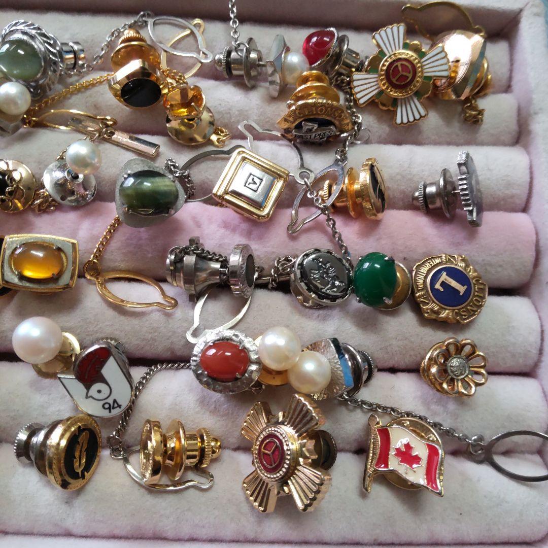 まとめ売りネクタイピン、カフス、ピンブローチ159点セット 大量