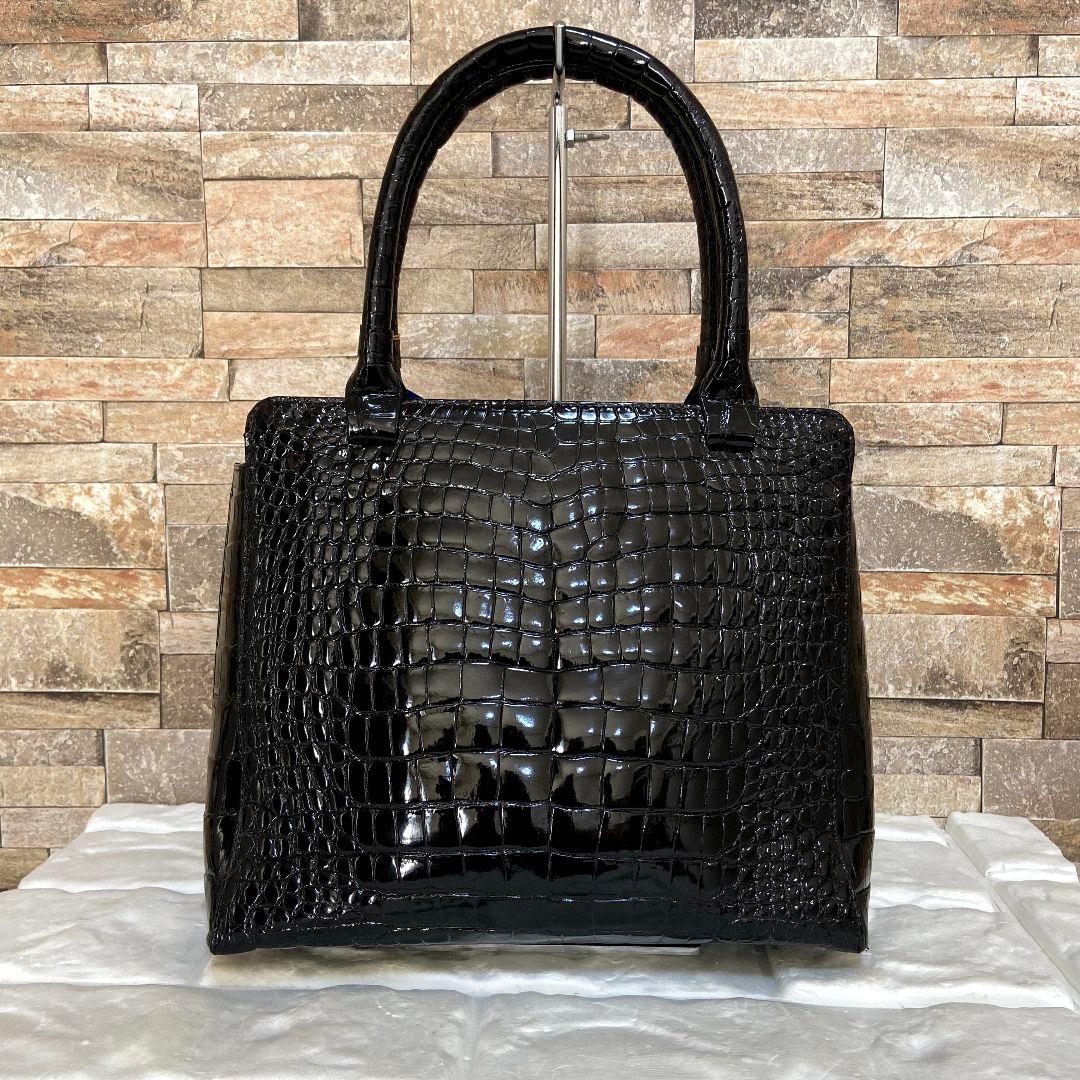 【未使用級】JRA　シャイニングクロコ　2wayバッグ　センター取り