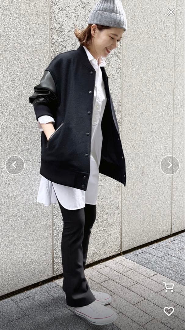 Spick & Span スタジアムジャンパー 38　黒