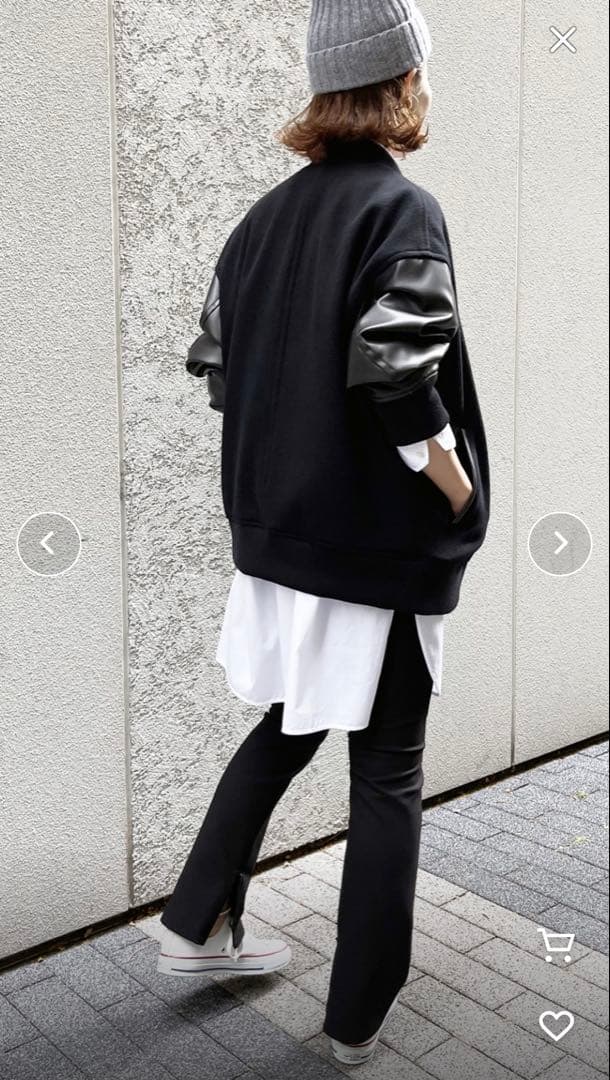 Spick & Span スタジアムジャンパー 38　黒